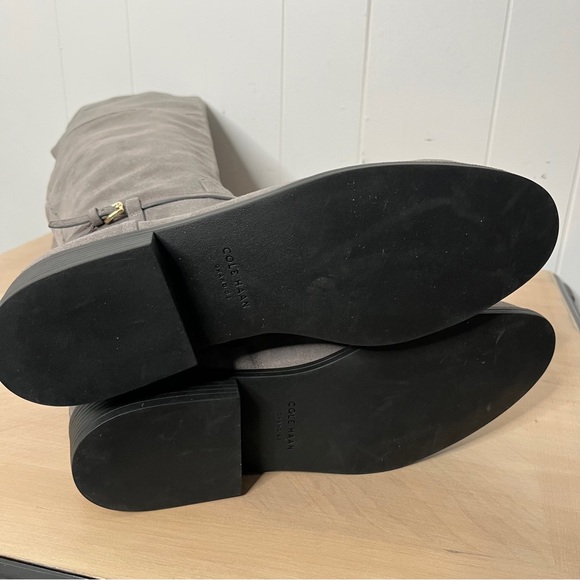 Cole Haan Valentia Gray Suede Over the Knee Boots Women's 11 Low Heel - Picture 7 of 13